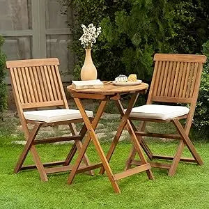 Rocking Chairs - Heavy Duty 400lbs Capacity,  Wood, 3 Piece Set