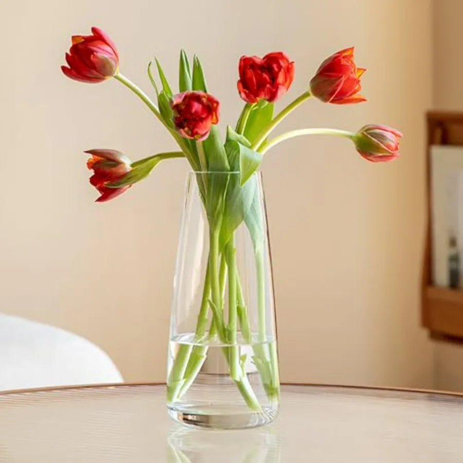 Elegant Modern Glass Vase for Tabletop Decor