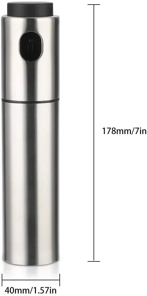 4oz Stainless Steel BBQ Olive Oil Spray Diffuser for Kitchen or Outdoor