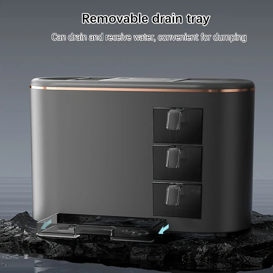 Multifunctional Kitchen Utensil Holder/Storage Rack with Drain Tray & Seasoning Box for Kitchen Countertop