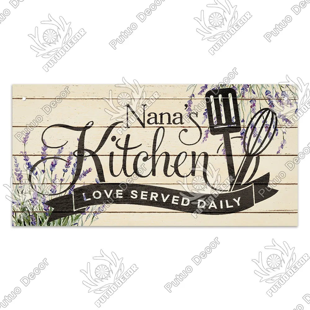 Decor Coffee Wooden Signs - Plaque Wood Plate Rustic Hanging for Cafe, Bar, or Kitchen