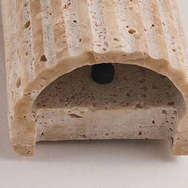 Three-dimensional Natural Stone Wall Sconce