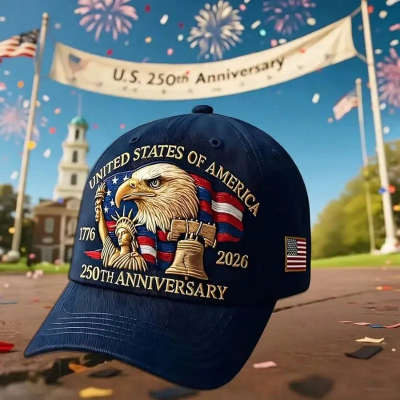Men's USA 250th Anniversary 1776-2026 Patriotic Baseball Cap