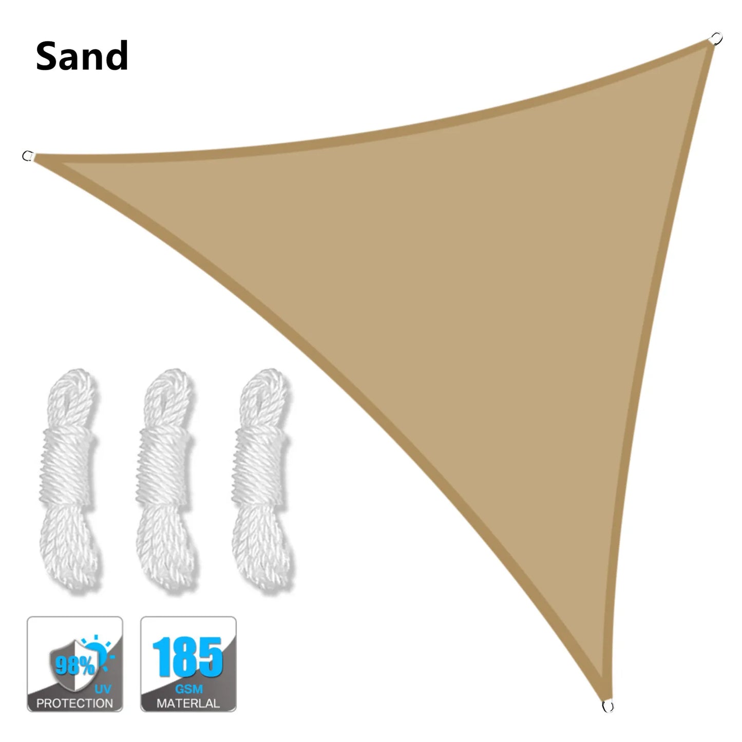 Triangle Sun Shade Sail – Waterproof UV‑Protection Canopy for Patio, Garden, Pool & Backyard
