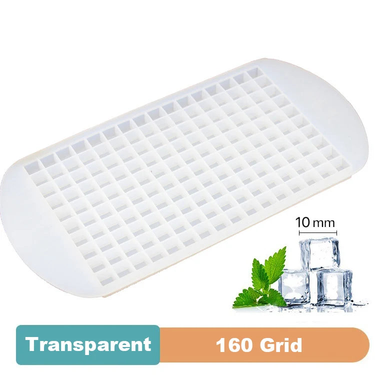 Premium Silicone Ice Cube Tray – Food‑Grade Square Mold Available in 4/6/8/15/160 Cubes