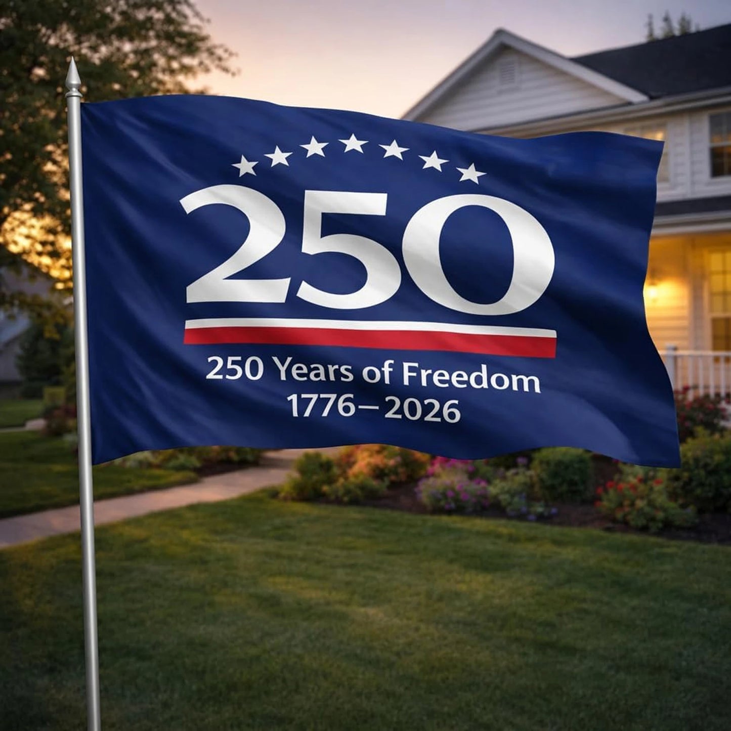 250 Years America Garden Flag Double Sided 250th Anniversary Welcome Flag Patriotic Yard Flag

Celebrate 250 Years of America