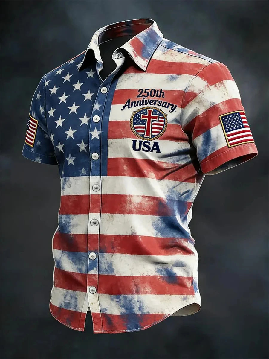 America 250th Anniversary Polo Shirt USA Flag 1776–2026 Patriotic Shirt American Independence Day Apparel Fourth Of July