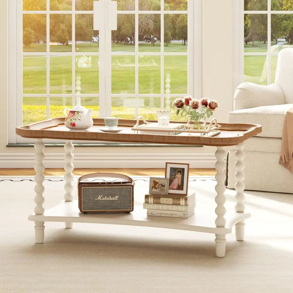 Coffee Table with Storage Shelf