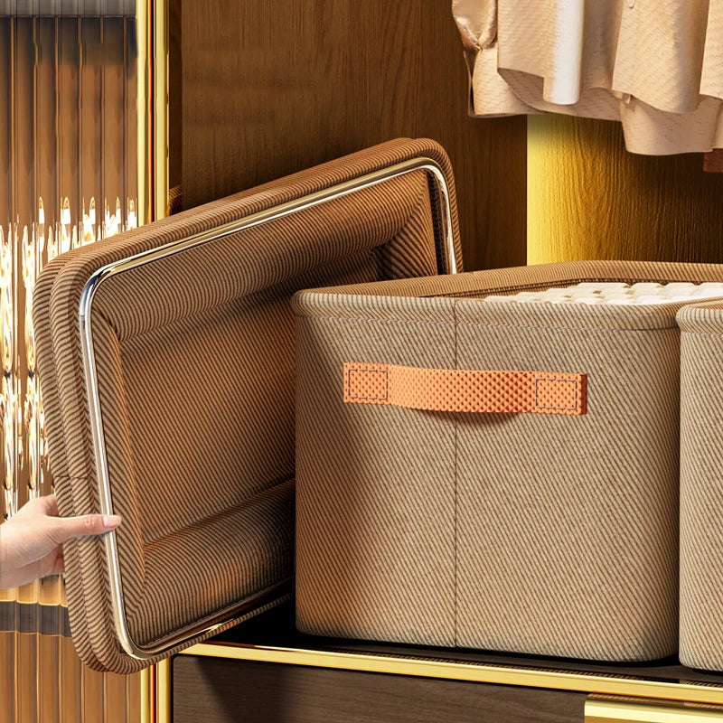 Heavy-Duty Foldable Storage Bins with Handles