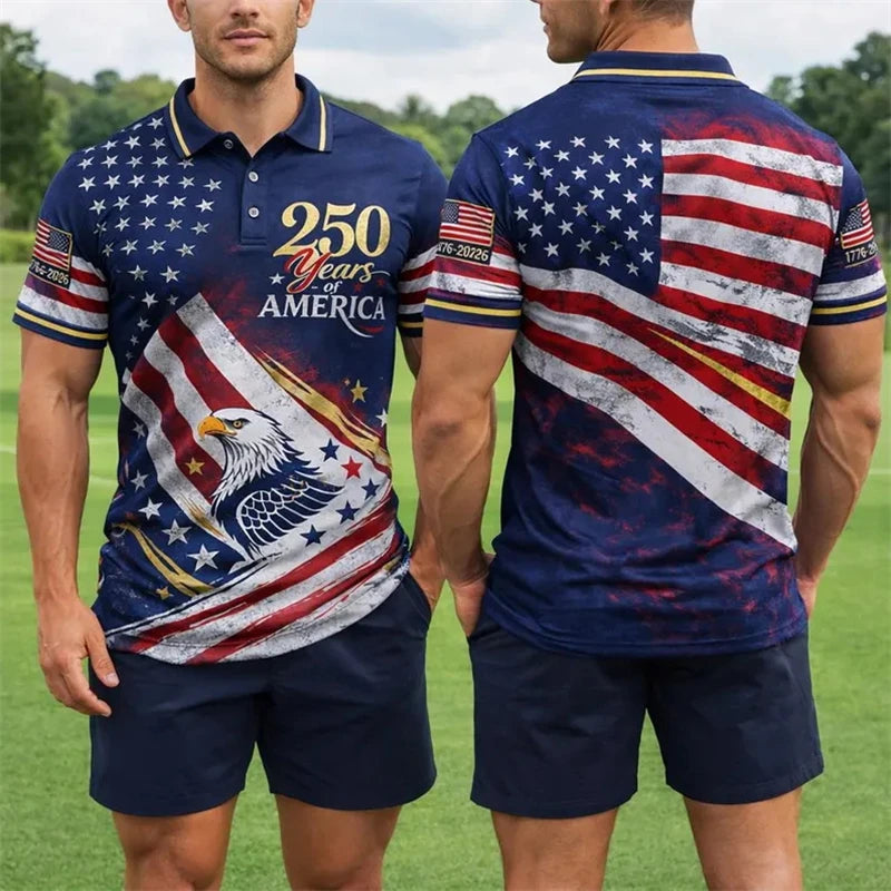 USA 250th Anniversary Men's Polo Shirt