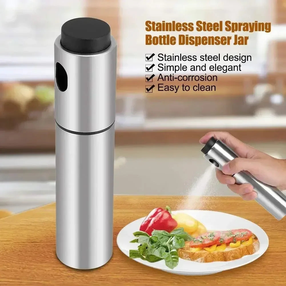 4oz Stainless Steel BBQ Olive Oil Spray Diffuser for Kitchen or Outdoor