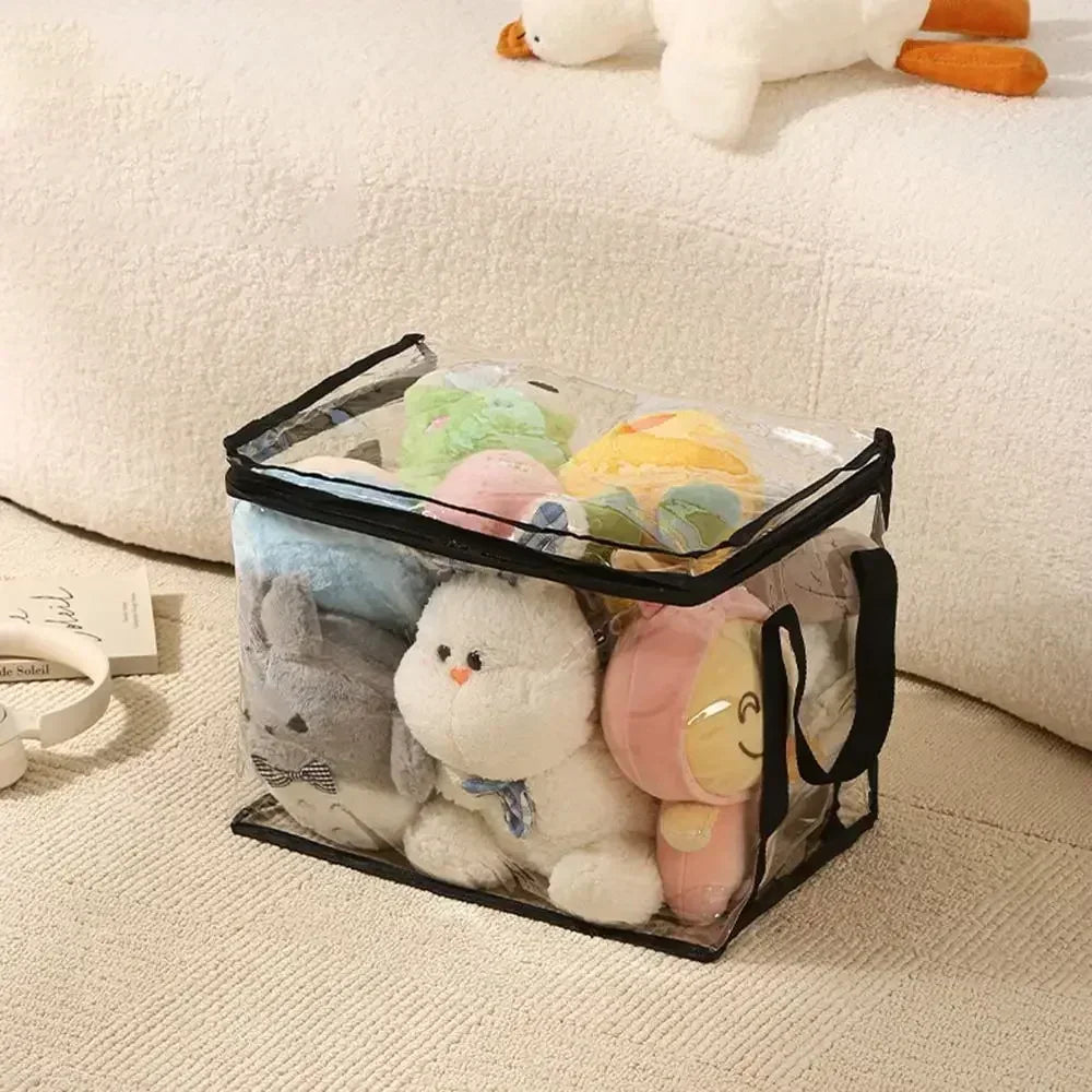 Clear PVC Storage Box – Waterproof Dustproof Display Case for Toys & Dolls (1/3/5pcs)