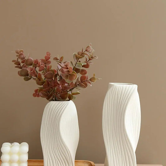 Nordic Plastic Vase, Irregular Shaped