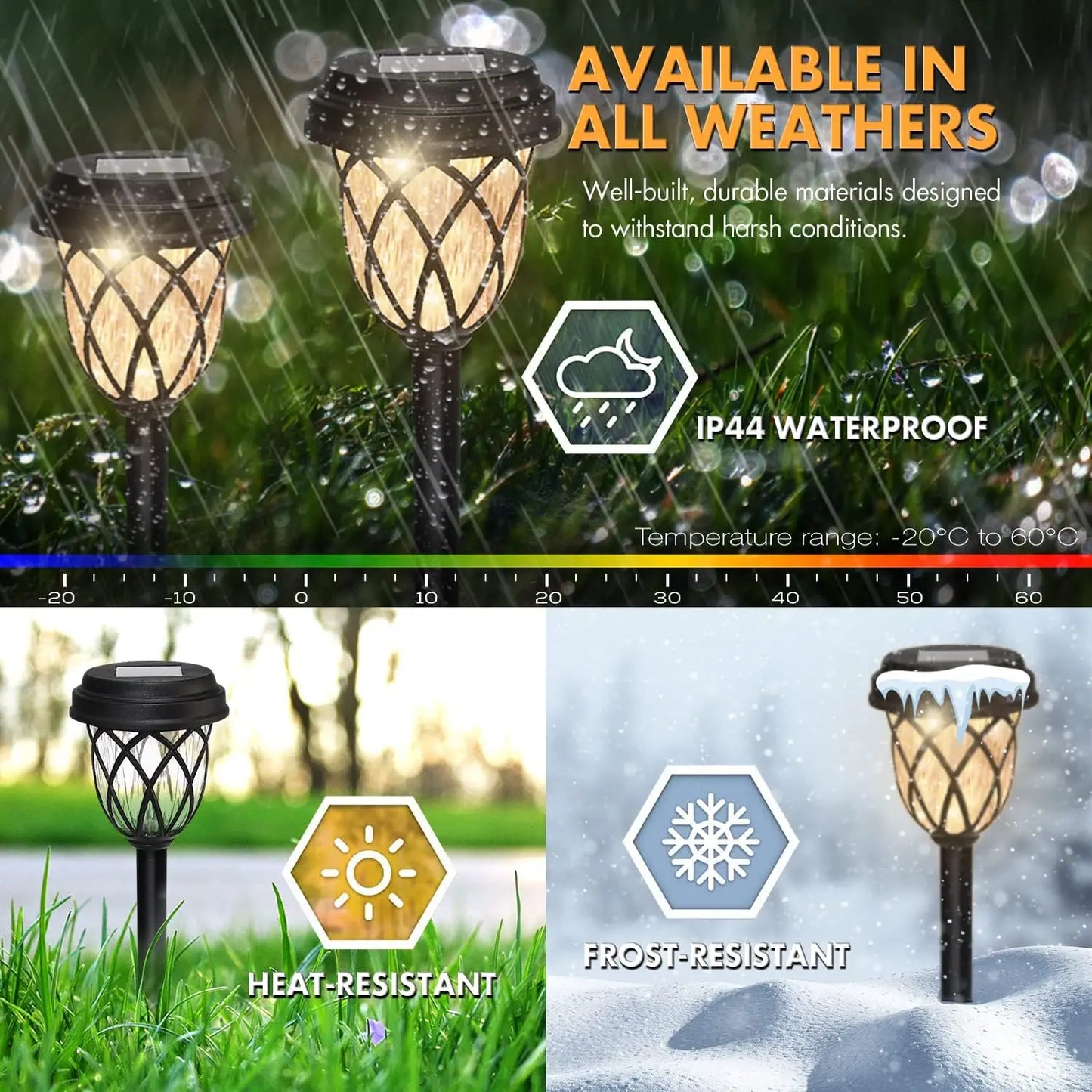 Solar Tube Lawn Lights – 10‑Pack Light & Shadow Outdoor Lamps