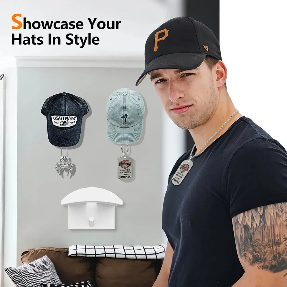 Baseball Hat Storage Organizer – Holds 2, 4, 8, or 10 Caps, Stackable Closet & Shelf Organizer