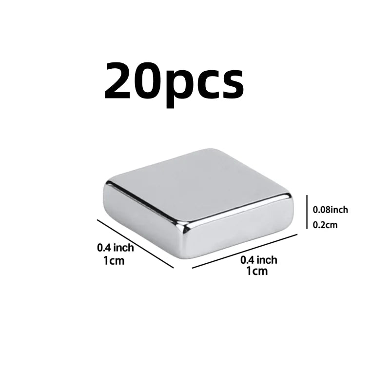 10×10×2 mm Rectangular Magnets – Strong Refrigerator, Whiteboard & DIY Craft Magnets