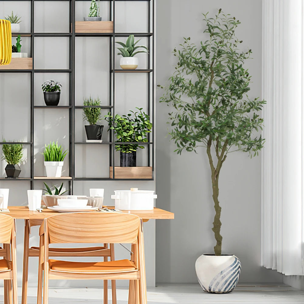 Realistic Artificial Olive Tree – UV‑Resistant Faux Plant for Home & Office Décor
