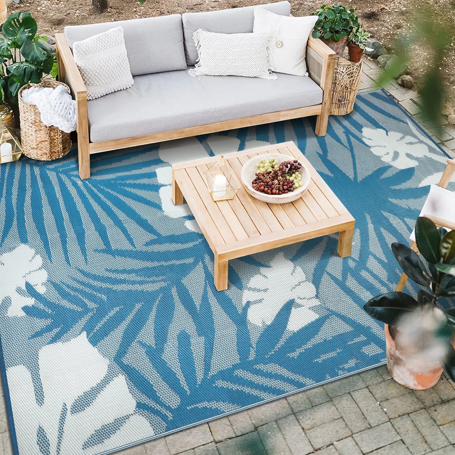 9‘x12' Outdoor Rug Waterproof, for  Indoor/Outdoor