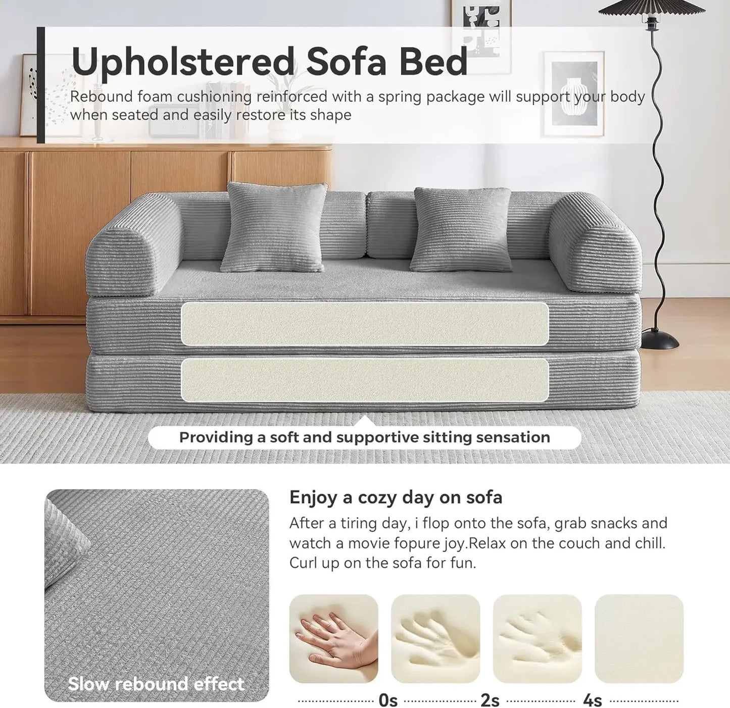 Convertible Sleeper Sofa Bed
