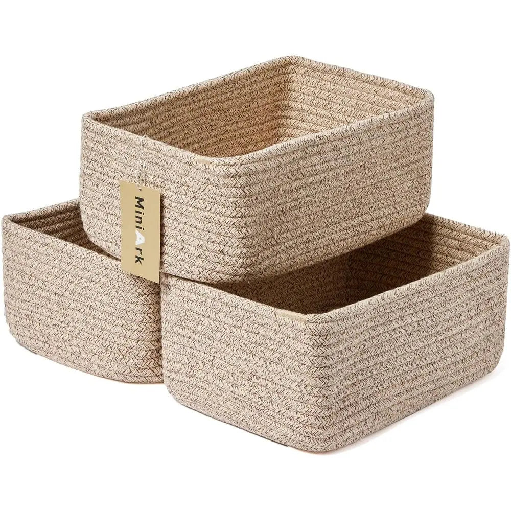 Decorative Woven Storage Baskets for Shelves & Closets
