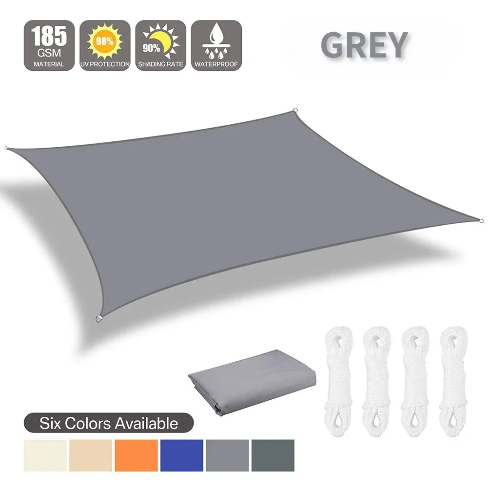 Outdoor Waterproof Sunshade – Large Shade Sail Awning for Patio, Yard & Garden Spaces