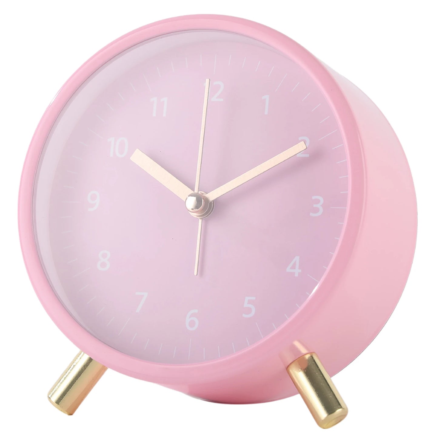 Nordic Retro Analog Desk Clock – Silent Bedside Alarm with Backlight
