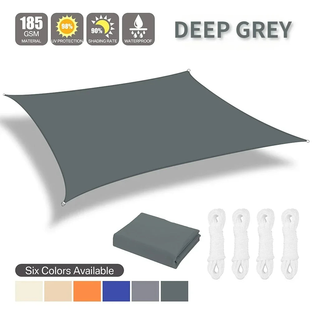 Outdoor Waterproof Sunshade – Large Shade Sail Awning for Patio, Yard & Garden Spaces