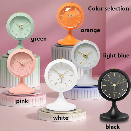 Minimalist Matte Metal Alarm Clock – Luminous Bedside Timepiece