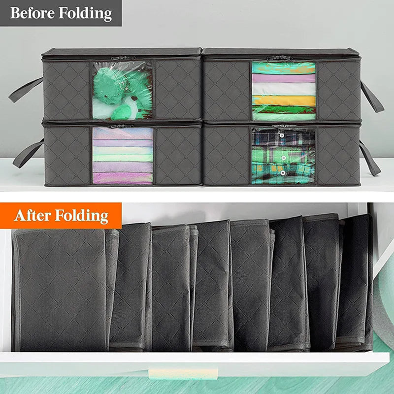 Foldable Storage Bag Large Capacity, Clothes, Blankets