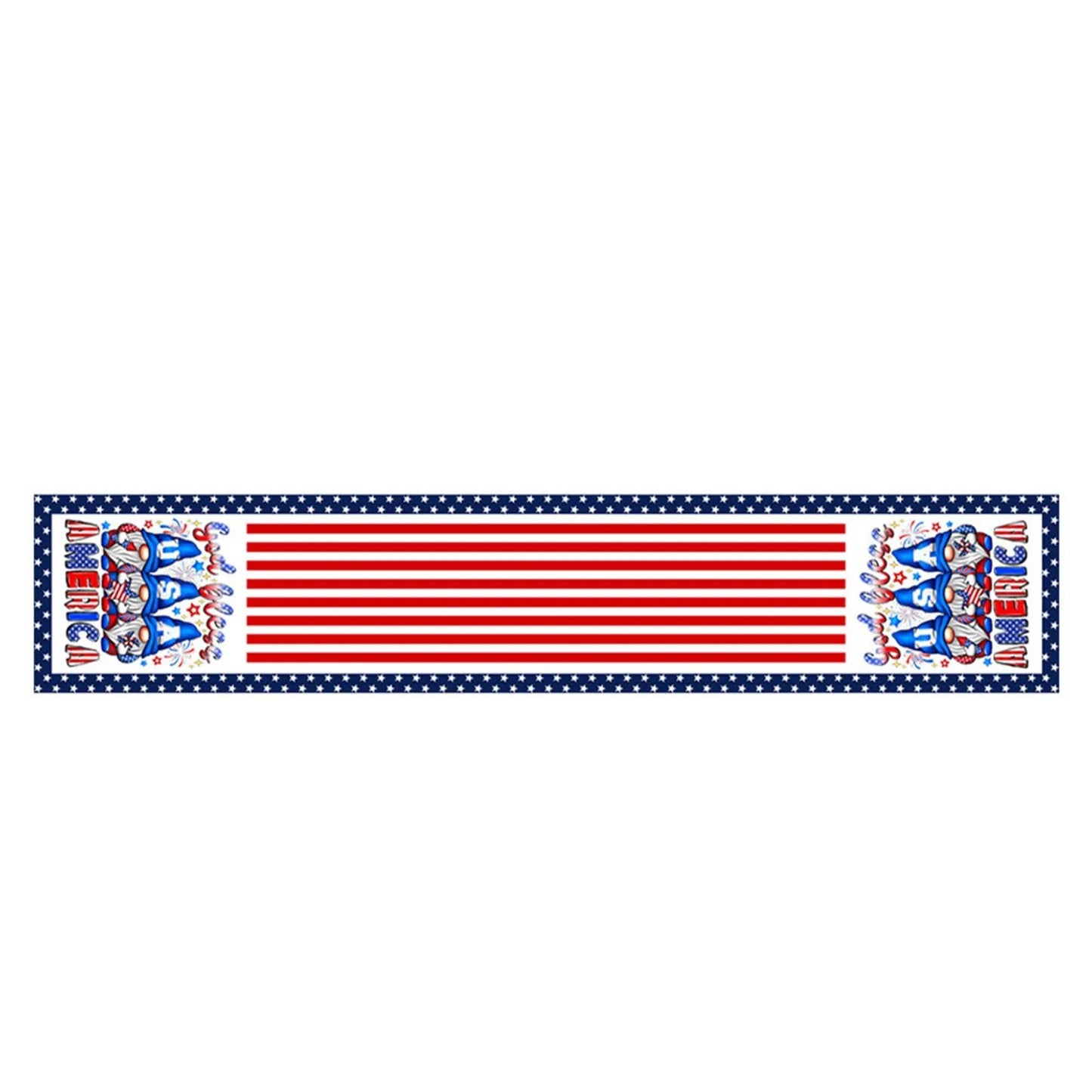 American Flag Table Runner – 4th of July Patriotic Table Décor for Independence Day