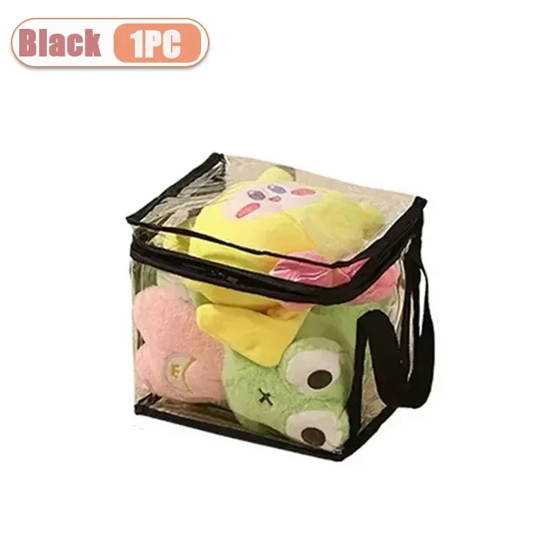 Clear PVC Storage Box – Waterproof Dustproof Display Case for Toys & Dolls (1/3/5pcs)