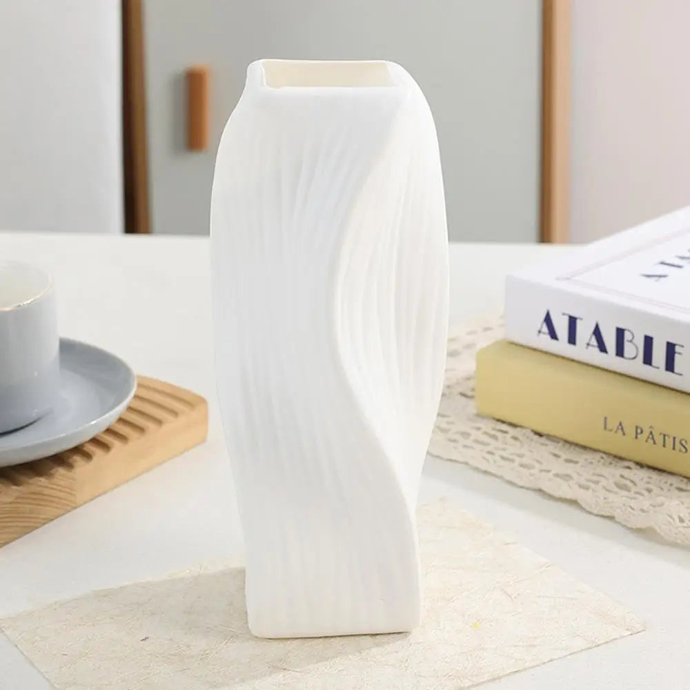 Nordic Plastic Vase, Irregular Shaped