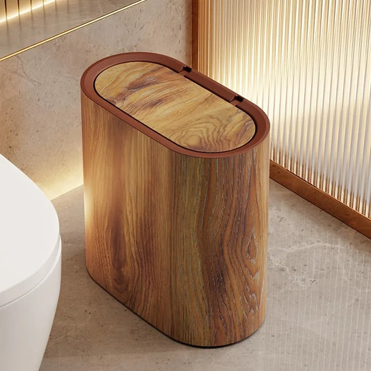 3.7‑Gallon Dual‑Barrel Trash Can – Odor‑Resistant, Easy‑Clean Waste Bin for Bathroom, Kitchen & Office