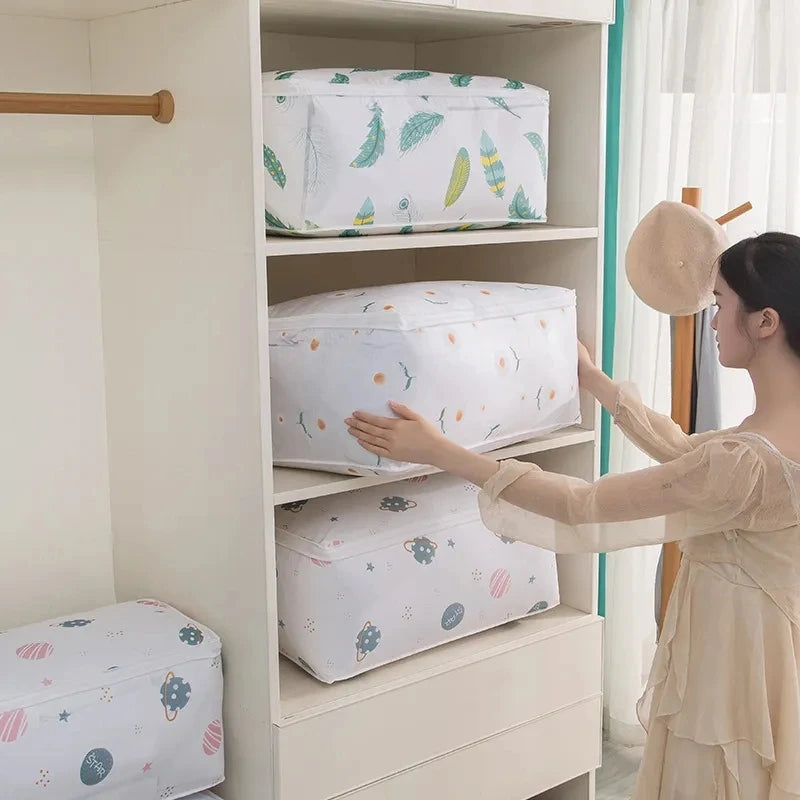 Foldable Storage Bag, For Clothes, Pillows, and  Blanket Storage