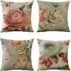 Set of 4 Throw Pillow Covers – 18×18" Decorative Cushion Cases (Yellow)