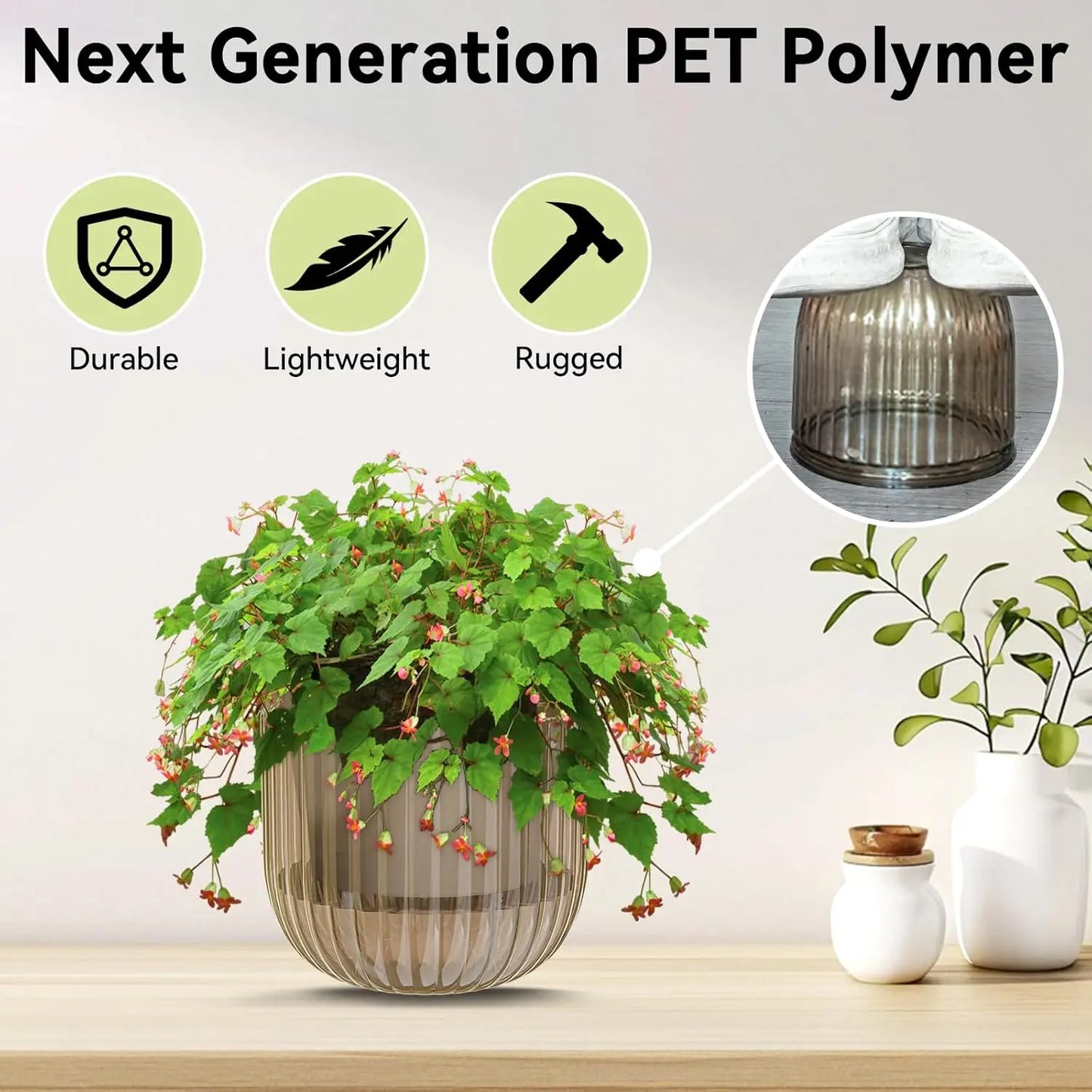 Hanging Planters - 3 Pack, 6.5 Inch