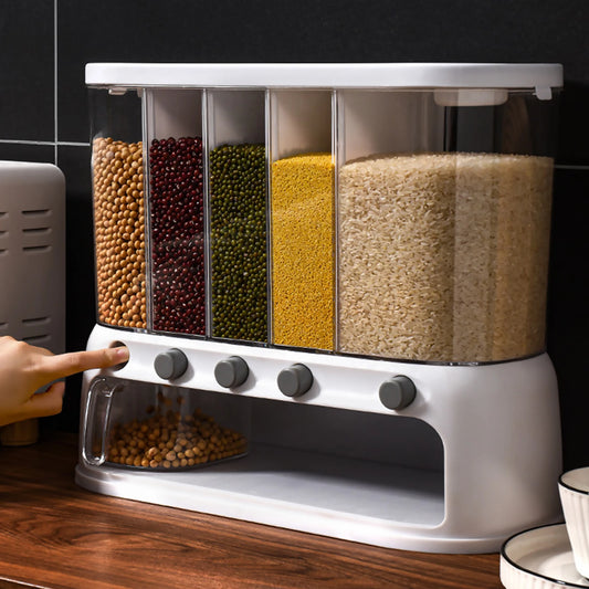 26lb Cereal & Grain Container – Moisture‑Proof Dry Food Dispenser for Kitchen Storage