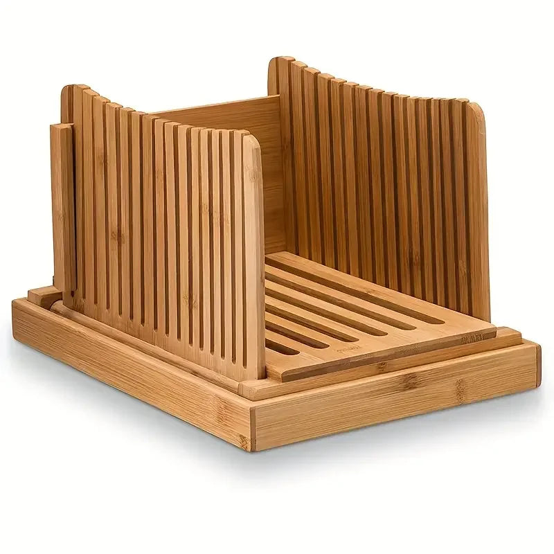 Foldable Bread Slicer – Adjustable Cutting Guide for Even, Consistent Slices
