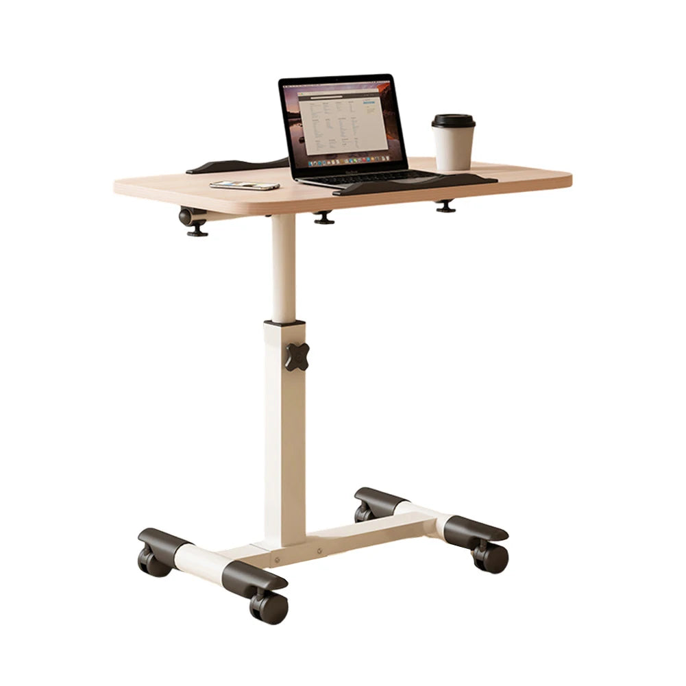 Adjustable Overbed Table with Wheels – Height‑Adjustable Bedside Desk with Tilting Desktop