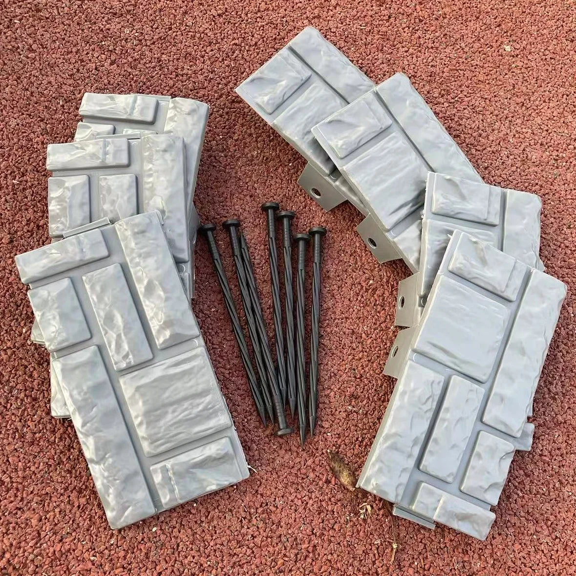 10pcs/set Garden Landscape Edging - Interlocking Lawn Edging for Landscaping