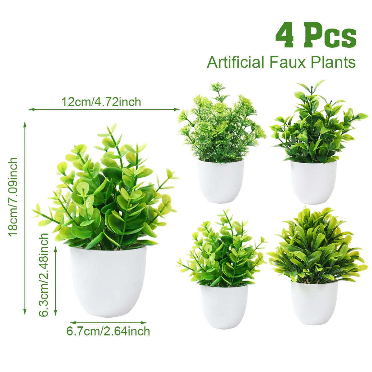 Faux Potted Plants for Tabletop & Events