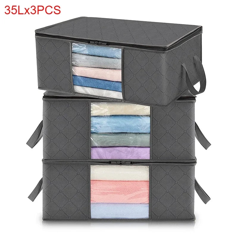 Storage Bag Foldable Large Capacity for Clothes, Blanket