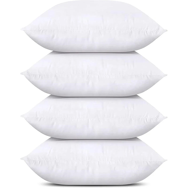 18×18" White Throw Pillows – Perfect for Pillow Covers - Sold in 2‑ or 4‑Piece Packs