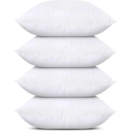 18×18" White Throw Pillows – Perfect for Pillow Covers - Sold in 2‑ or 4‑Piece Packs