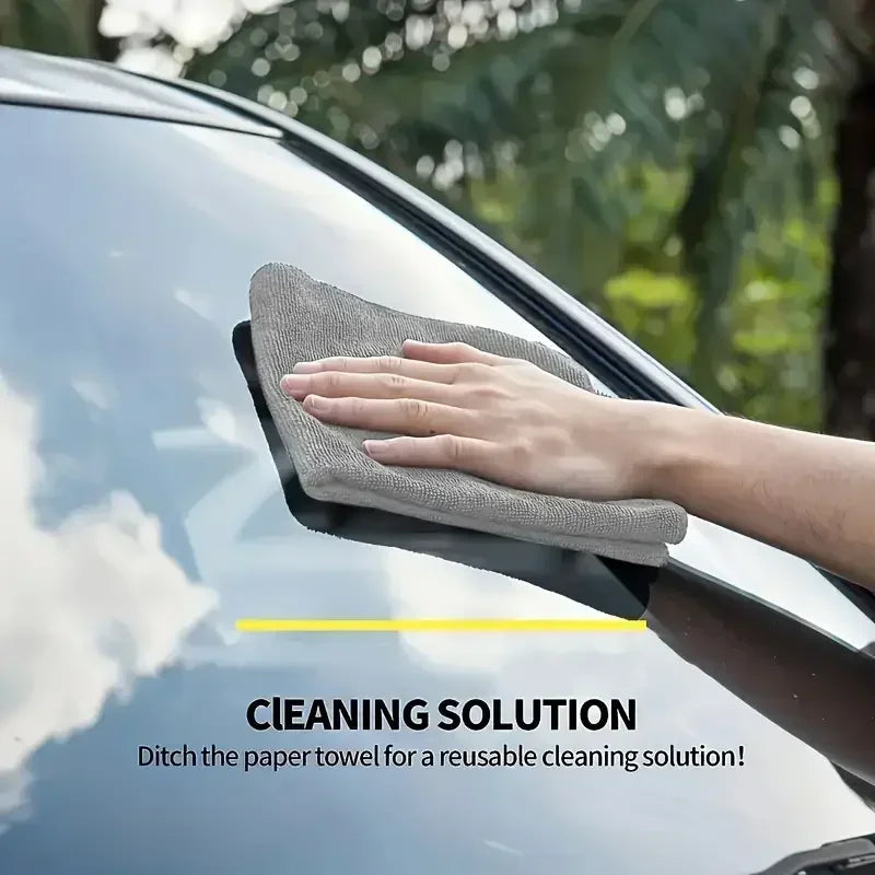 Microfiber Cleaning Cloths, Absorbent, Stain-removing, Reusable