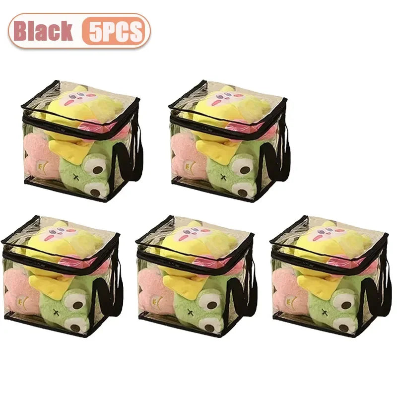 Clear PVC Storage Box – Waterproof Dustproof Display Case for Toys & Dolls (1/3/5pcs)