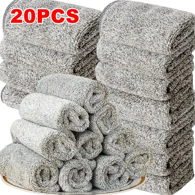 Microfiber Cleaning Cloths, Absorbent, Stain-removing, Reusable