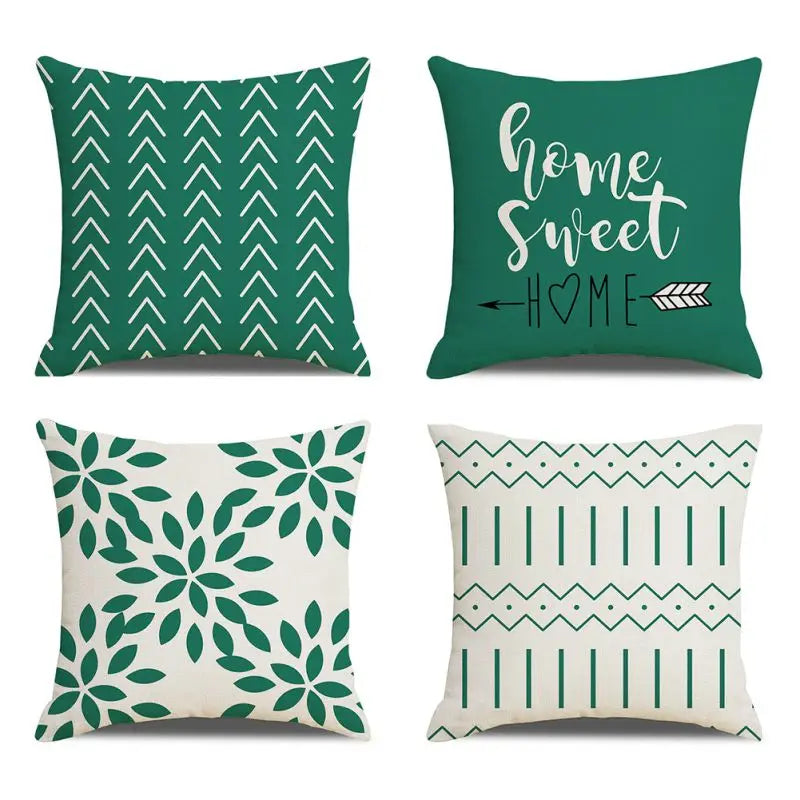 4‑Pack Throw Pillow Covers – 18×18" Solid Decorative Cushion Cases (Multiple Colors)