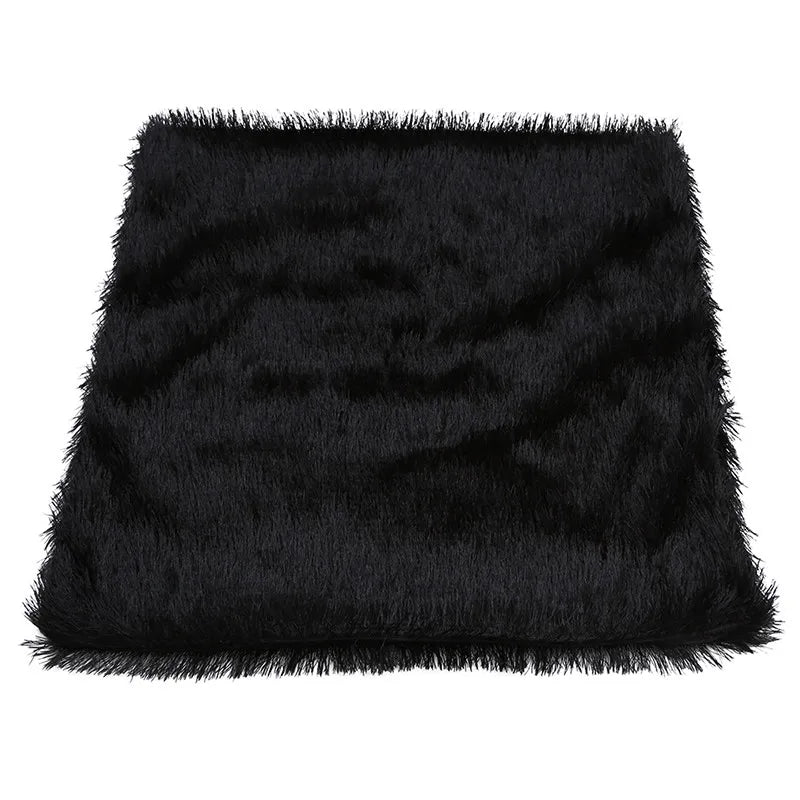 Soft Plush Faux Fur Throw Pillow Covers – Luxurious Decorative Cushion Cases (Multiple Colors)