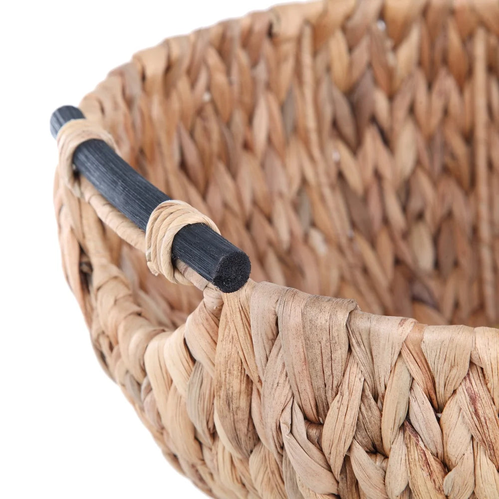 Artisanal Braided Harvest Basin | Coastal Nordic Shallow Basket